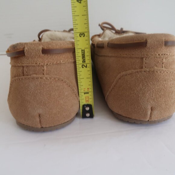 (flaw) Minnetonka Cally Moccasin Slipper Size 7 Color Cinnamon - Picture 7 of 13